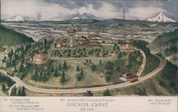 Council Crest 1200 Feet Postcard