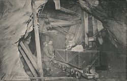 Loading Ore Train in Treadwell Mine Postcard