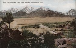 The Collegiate Peaks, Yale, Harvard and Princeton, Colo Colorado Postcard Postcard Postcard