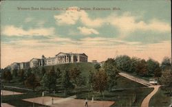 Western State Normal School, showing Incline Kalamazoo, MI Postcard Postcard Postcard