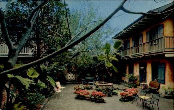 Patio Of Maison De Ville Hotel 727 Toulouse Street New Orleans La