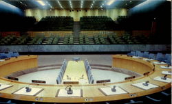 United Nations Security Council Chamber New York City, NY Postcard Postcard