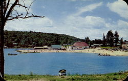 Old Forge Bathing Beach Postcard