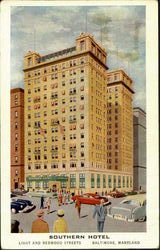 Southern Hotel, Light And Redwood Streets Postcard