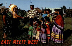 East Meets West Postcard