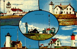 Some Of Cape Cod's Most Famous Lighthouses Postcard