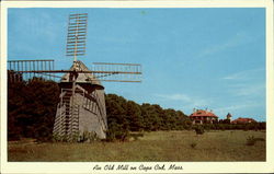 An Old Mill Brewster, MA Postcard Postcard