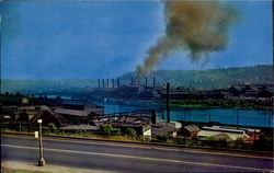 The Steel Mills Of Pittsburgh Pennsylvania Postcard Postcard