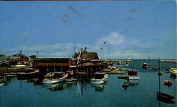 Rockport Yacht Club And Harbor Postcard