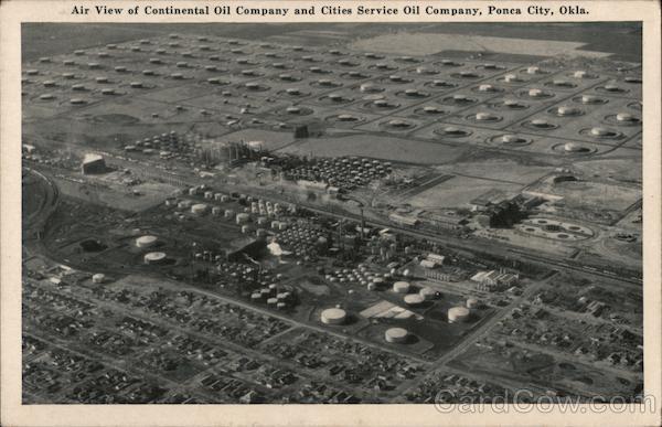 Air View Of Continental Oil Company And Cities Service Oil Company