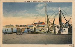 View at Woods Hole Postcard