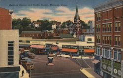 Meridian Center and Traffic Signal Postcard