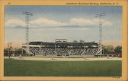 Jamestown Municipal Stadium New York Postcard Postcard Postcard