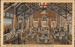 Dining Room, Grand Canyon Lodge, North Rim, Grand Canyon National Park Postcard Postcard Postcard