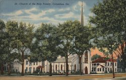 Church of the Holy Family Columbus, GA Postcard Postcard Postcard