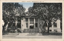 Public Library Building Postcard