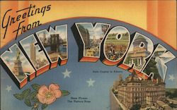 Greetings from New York Postcard