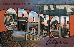 Greetings from Orange County, California Postcard Postcard Postcard