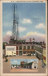 W.O.C. Broadcasting Station Postcard