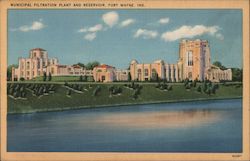 Municipal Filtration Plant and Reservoir Fort Wayne, IN Postcard Postcard Postcard