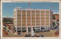 Hotel Como, Hot Springs National Park Postcard