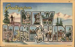 Greetings from New Hampshire Postcard