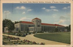 Roy Gustav Cullen Memorial Building, University of Houston Texas Postcard Postcard Postcard