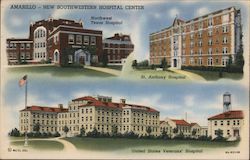 Amarillo - New Southwestern Hospital Center Texas Postcard Postcard Postcard