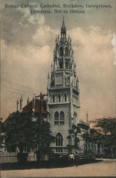 Roman Catholic Cathedral, Brickdam, Georgetown, Demerara, British Guiana Guyana South America Postcard Postcard Postcard