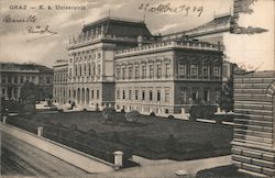 K.K. Universität Graz, Austria Postcard Postcard Postcard