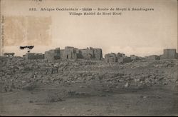 Village Habbe de Kori-Kori, Route from Mopti to Bandiagara, Mali Postcard