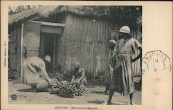 Banana Merchant Anjouan Postcard Postcard Postcard