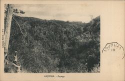 Paysage Anjouan Postcard Postcard Postcard