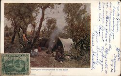 Aboriginal Encampment in the Bush Postcard