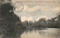 Afrique Occidentale - Cote d'Ivoire, La Riviere "Bia" Postcard