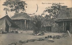 Rast in einem Dorfe in Bamum Namibia Postcard Postcard Postcard