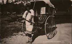 A Rickshaw Boy Durban, South Africa Postcard Postcard Postcard