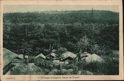 Village Indigene Dans la Foret Postcard