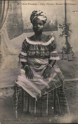 Colonie Francaise - Cote D'Ivoire - Femme Half d'Assinie Postcard