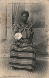 Femme Mossou Côte d'Ivoire, French West Africa Postcard Postcard Postcard