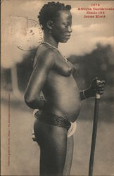 Jeune Ébrié French West Africa Postcard Postcard Postcard