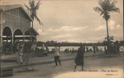 Place du Marche Grand-Bassam, Ivory Coast Africa Postcard Postcard Postcard