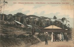 Afrique Occidentale - Cote d'Ivoire, Le Chemin de fev, Une Gave Postcard