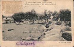 Petepre Rapids on the Comoe River Ivory Coast Africa Postcard Postcard Postcard