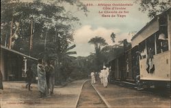 Afrique Occidentale - Cote d'Ivoire, Le Chemin de fev, Gave de Yapo Postcard