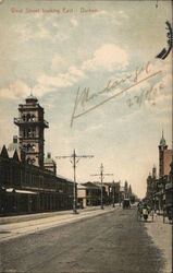 West Street looking East - Durban Postcard