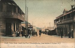 South Union street. south End Port Elizabeth (looking from bottom of Walmer Rd.) South Africa Postcard Postcard Postcard