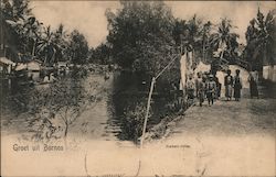 Groet uit Borneo, Kween River Indonesia Southeast Asia Postcard Postcard Postcard