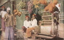 Botique or Betel and Fruit Stall Postcard