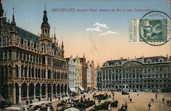 Bruxelles Grand Place. Maison du Roi et des Corporations Postcard